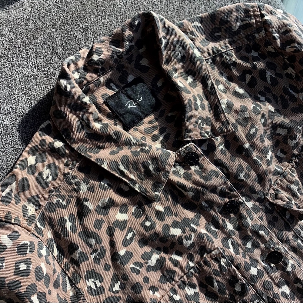 Rails Steffi Leopard Print Jacket - image 1